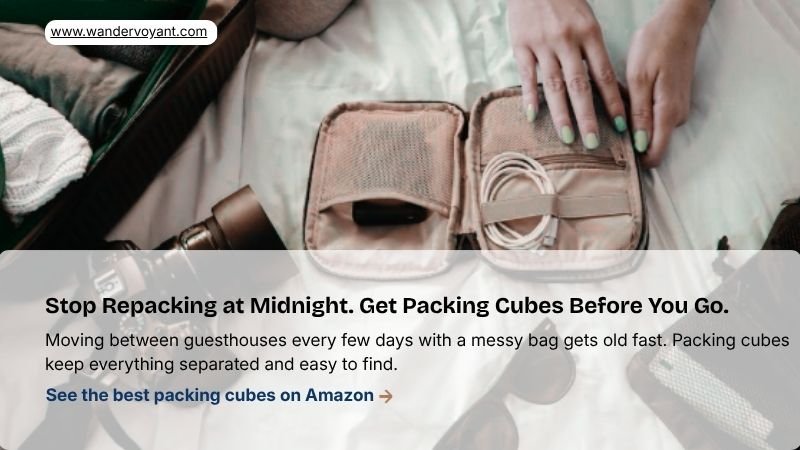Packing cubes for multi-stop travel through Vietnam