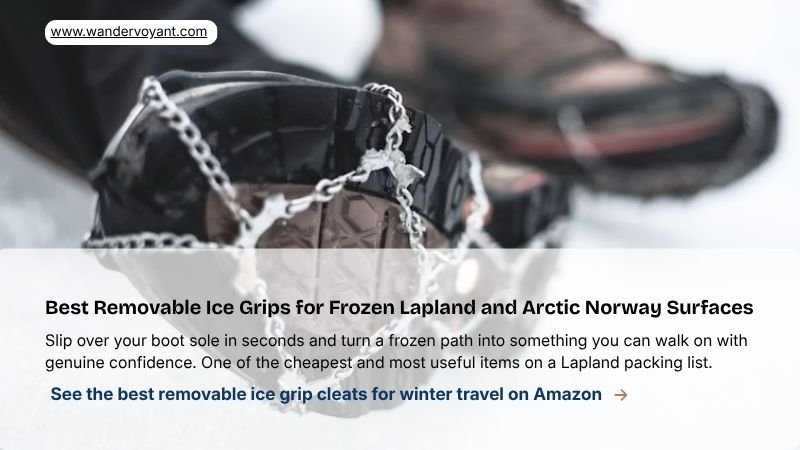 Thick insulated winter boots rated for minus 20 degrees essential footwear for Finnish Lapland and Arctic Norway packing list