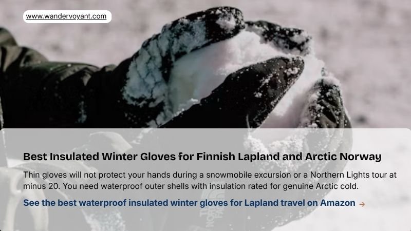 See the best waterproof insulated winter gloves for Lapland travel on Amazon