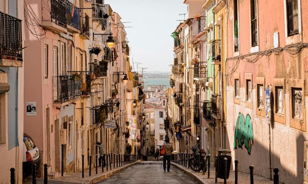 Alfama and Graça walking tour route in Lisbon