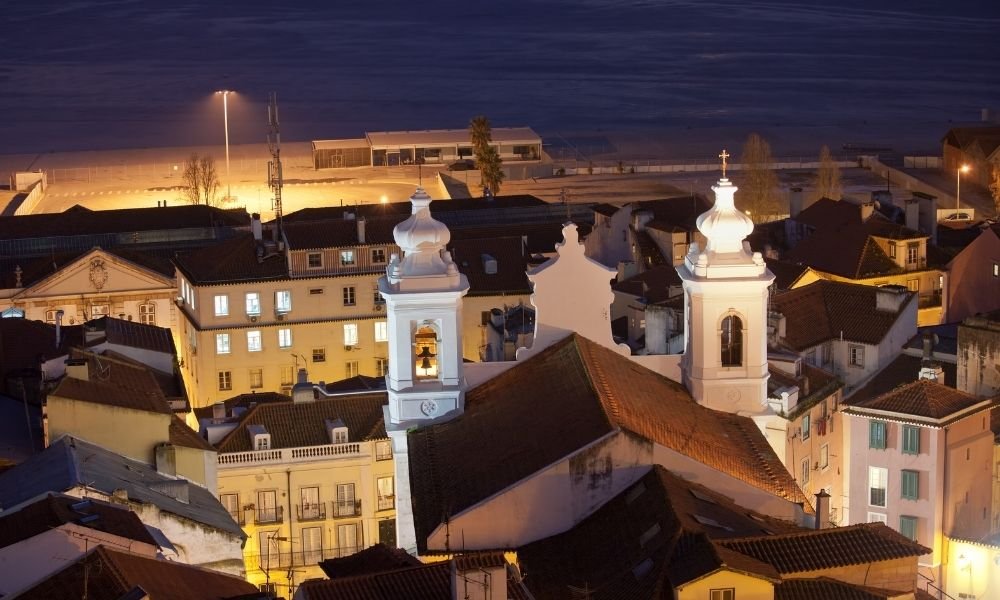 View from Miradouro das Portas do Sol over Alfama, Lisbon 
