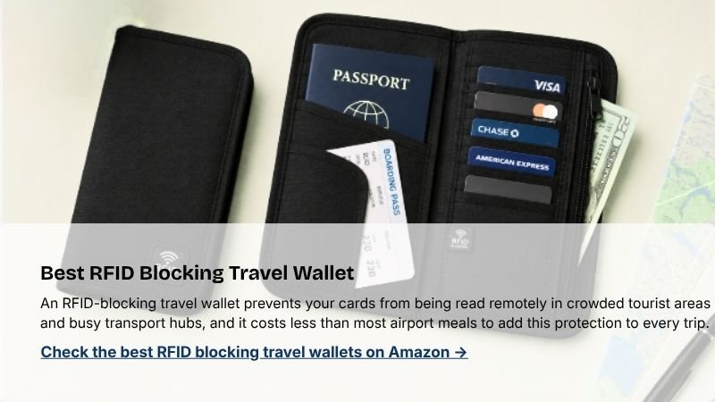 A sleek black carbon fiber minimalist slim wallet with an attached metal money clip