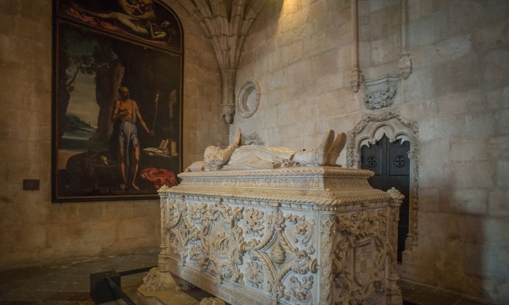 Tomb of Vasco da Gama inside the Church of Santa Maria at Jerónimos Monastery