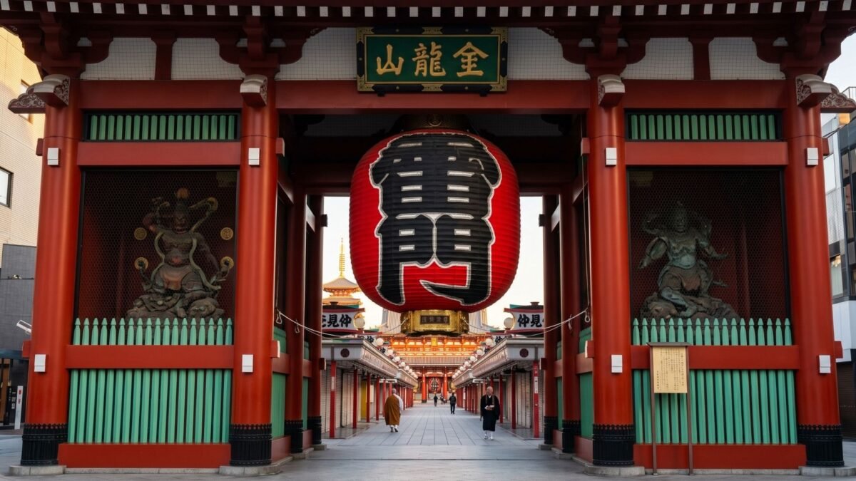 Senso-ji Temple in Asakusa, a top Tokyo attraction for first-time visitors